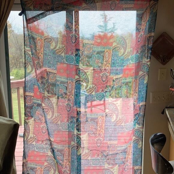 New one panel sheer drape cottagecore 54 … - Picture 2 of 11